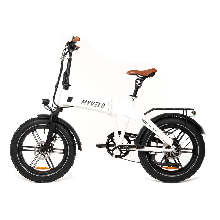 MYVELO Molinar Elektro-Klapprad weiß