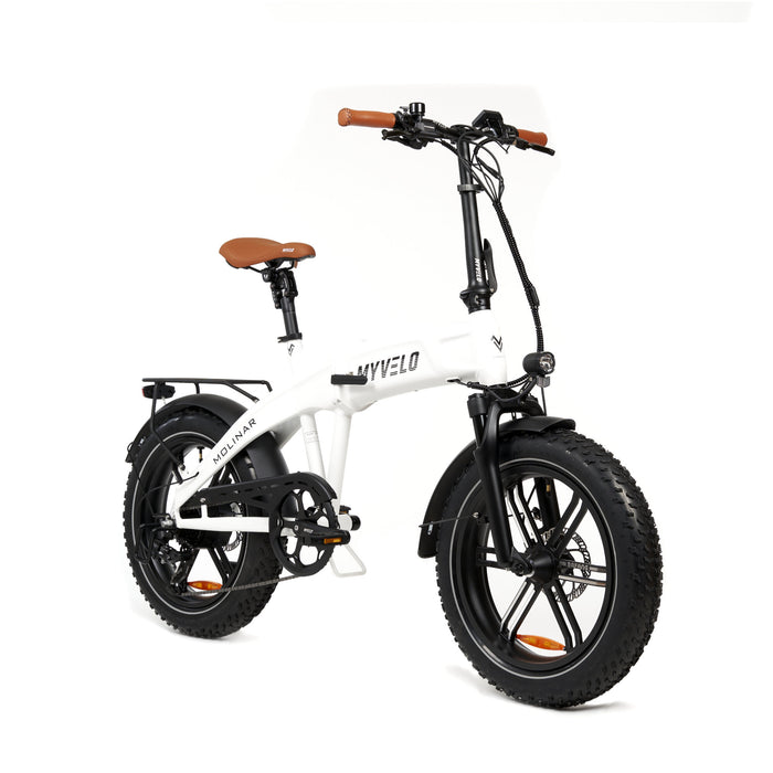 MYVELO Molinar Elektro-Klapprad weiß