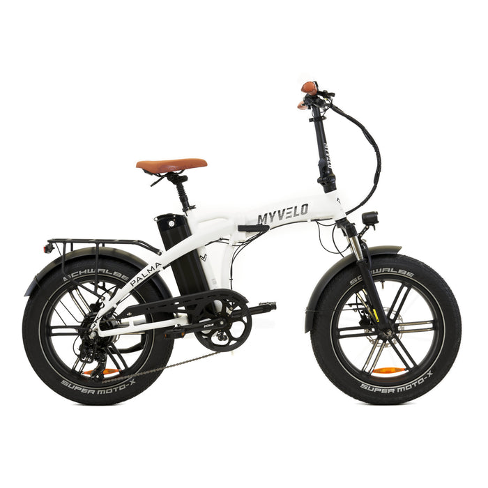MYVELO Palma Elektro Klapprad weiß