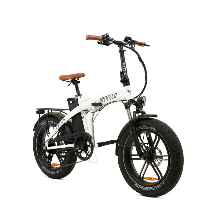 MYVELO Palma Elektro Klapprad weiß