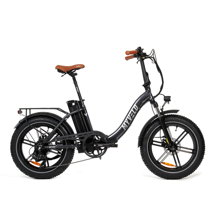 MYVELO Rio Elektro-Klapprad schwarz