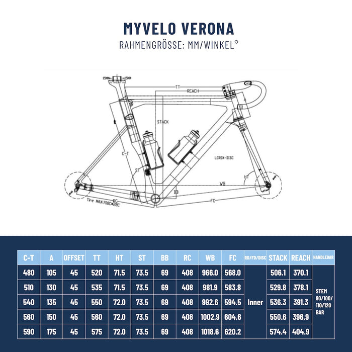 MYVELO Verona Carbon Rennrad