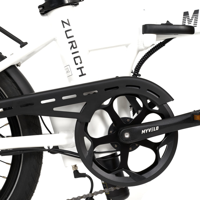 MYVELO Zürich Elektro-Klapprad Kettenschutz