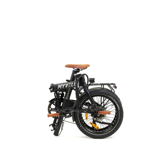MYVELO Zürich Elektro-Klapprad zusammengeklappt