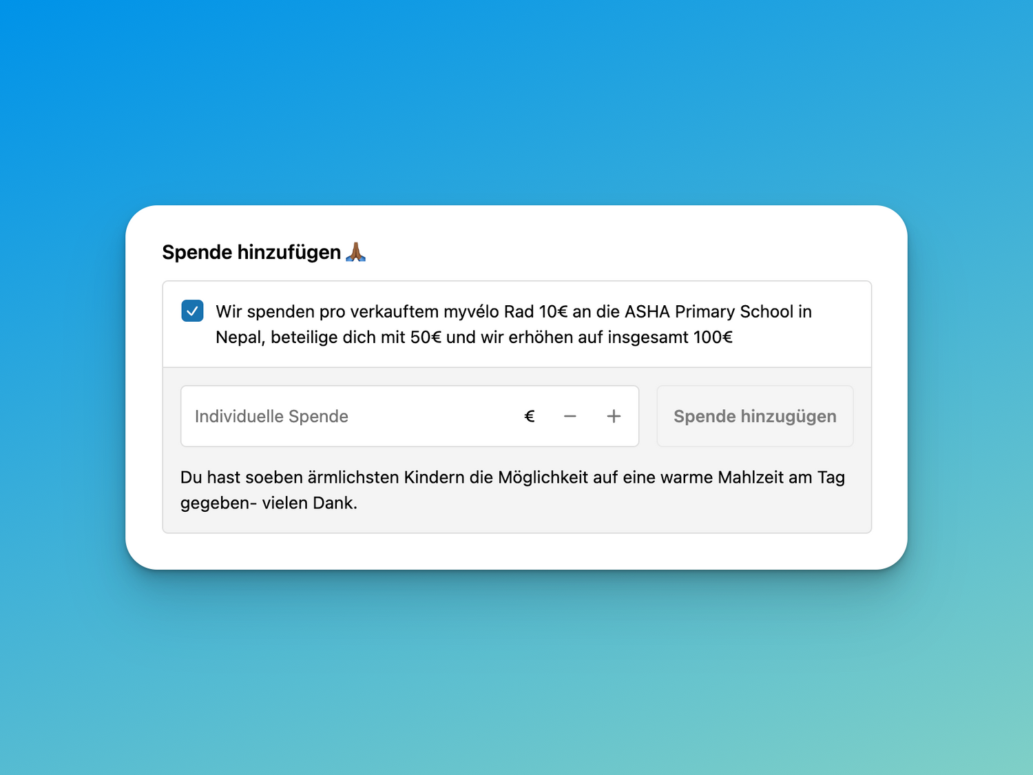 Gemeinsam Spenden