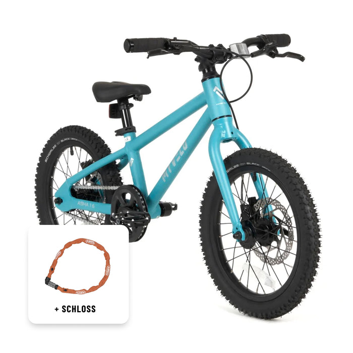 Kinder 16" MTB + Schloss