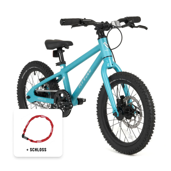 Kinder 16" MTB + Schloss