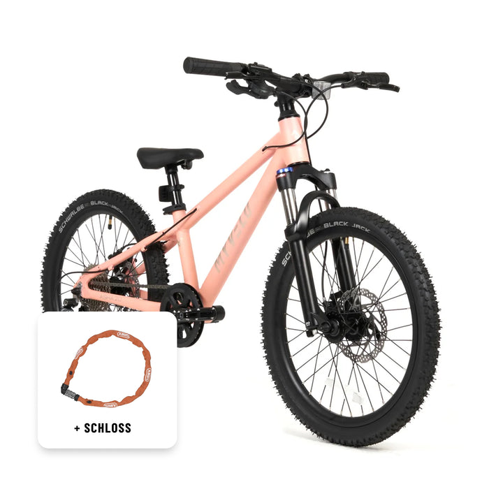 Kinder 20" MTB + Schloss